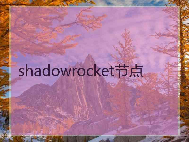 shadowrocket节点