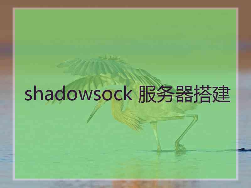 shadowsock 服务器搭建